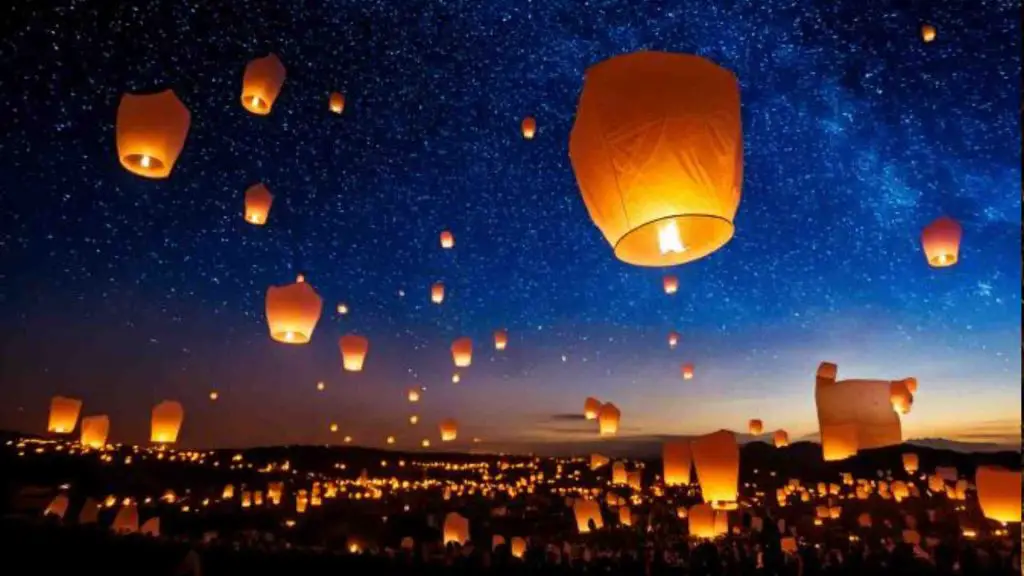 Austin sky lantern