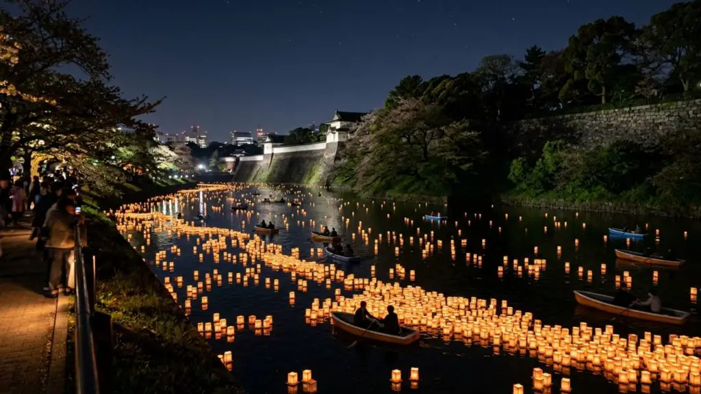 Chidorigafuchi Moat Lantern Festival