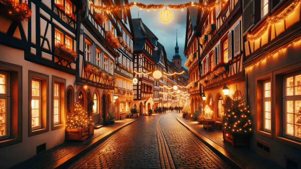 Christmas lights in Colmar 2