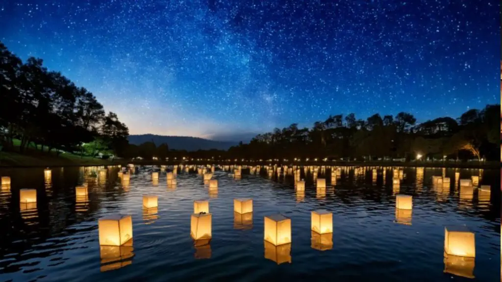 water lantern festival Illinois