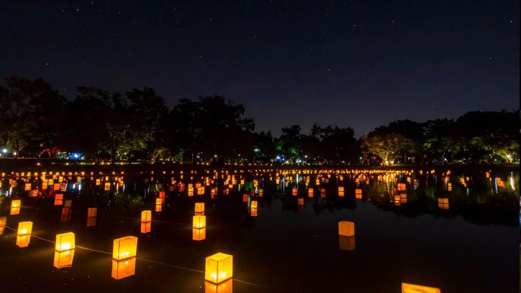 water lantern festival Minnesota