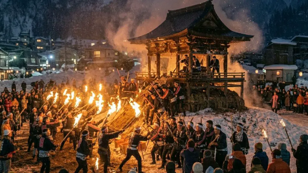 Nozawa Onsen Fire Festival