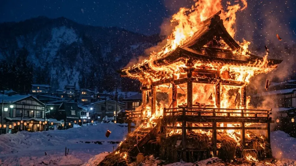 Nozawa Onsen Fire Festival