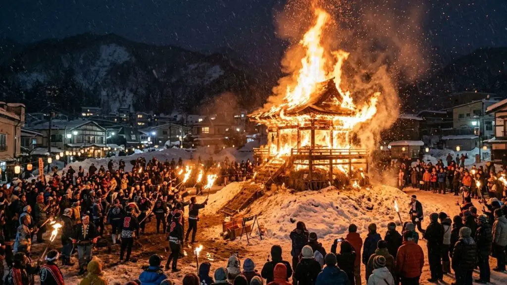 Nozawa Onsen Fire Festival