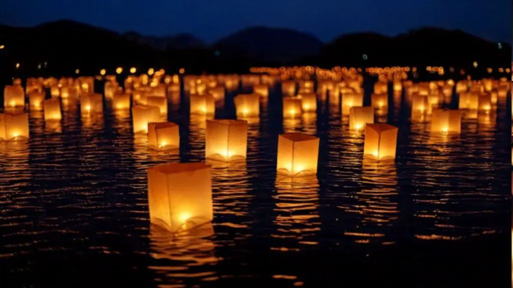water lantern festival Ontario Canada