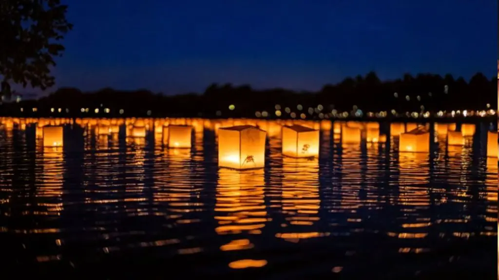 water lantern festival Ontario Canada