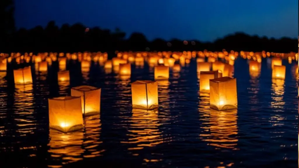 water lantern festival Ontario Canada