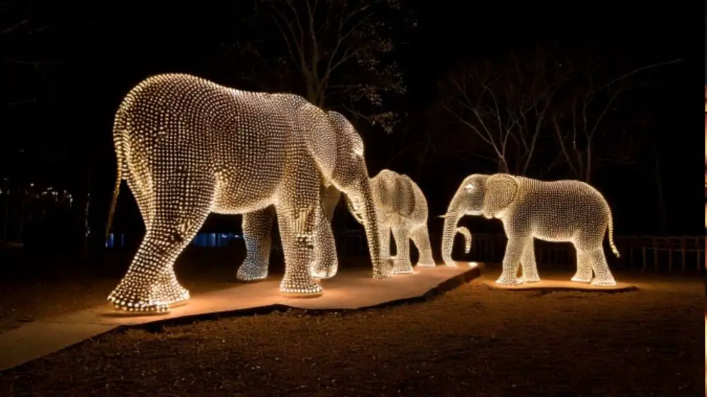 Pairi Daiza zoo lights