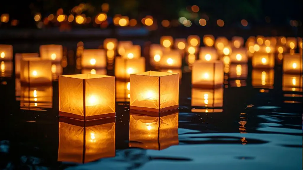 water lantern festival California