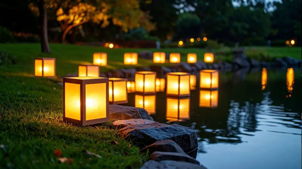 water lantern festival California