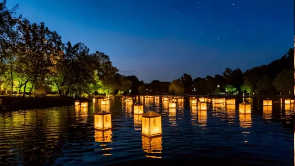 water lantern festival Kansas