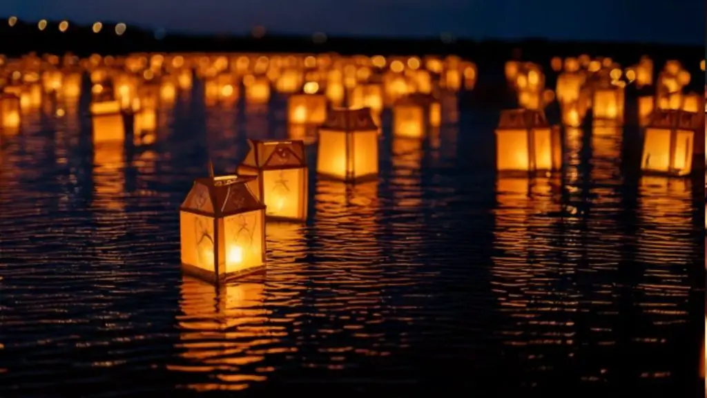water lantern festival Massachusetts