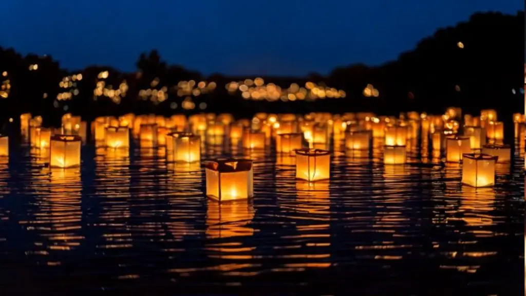 water lantern festival Massachusetts