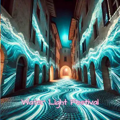 Water Light Festival Brixen Italy